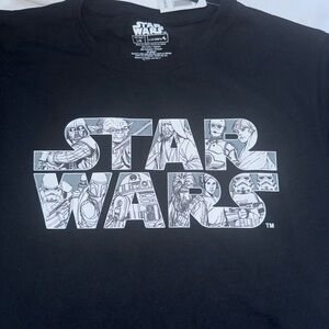 NEW Star Wars Black Graphic T-Shirt Men's Size Large